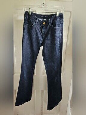 Banana Republic Women's Dark Blue Flared Jeans